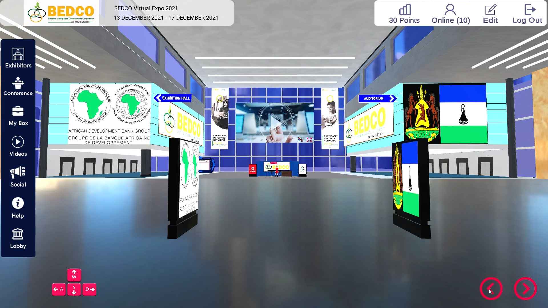 3d virtual events venue