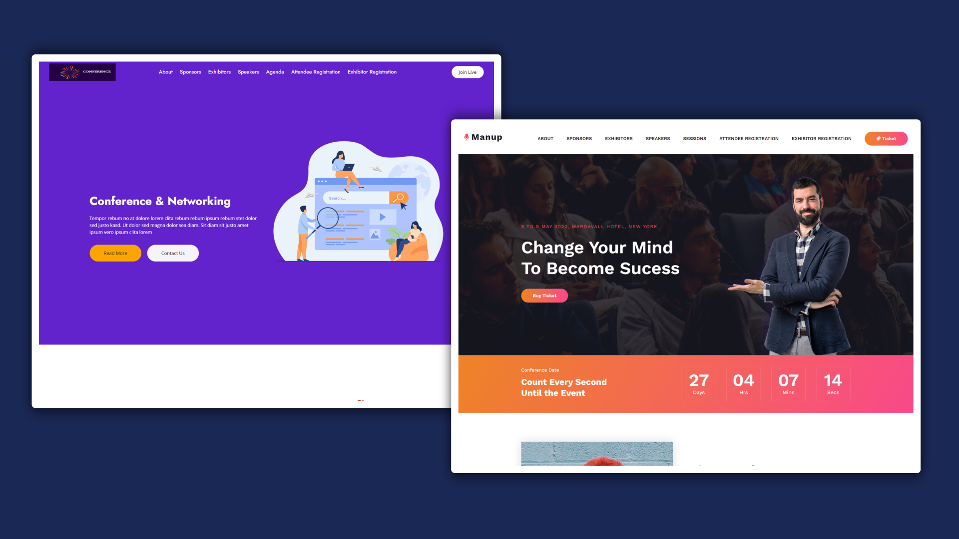 Event Landing Pages Templates