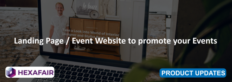 Landing Page / Event Website to promote your Events