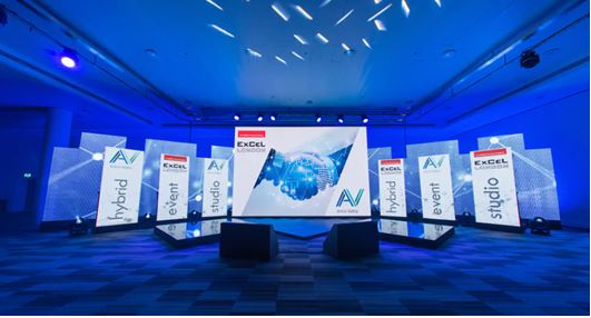 Hybrid event studio, ExCeL London